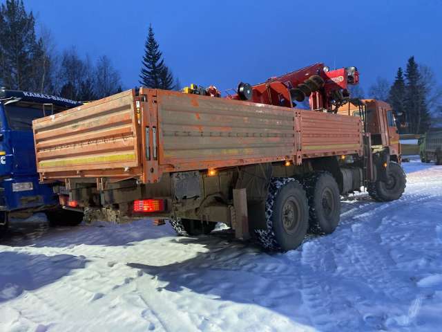 КАМАЗ 43118 6x6 Бортовой с КМУ  2023