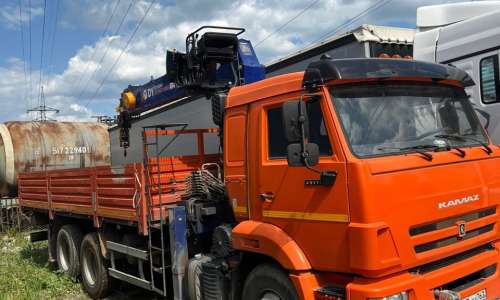 КАМАЗ 65115 6x4 с КМУ 