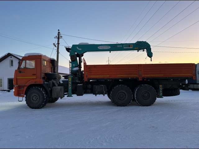 КАМАЗ 43118 6x6 Бортовой с КМУ КМУ Hyundai HLC8016 2022