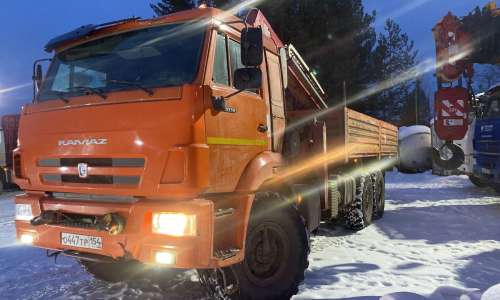 КАМАЗ 43118 6x6 Бортовой с КМУ 