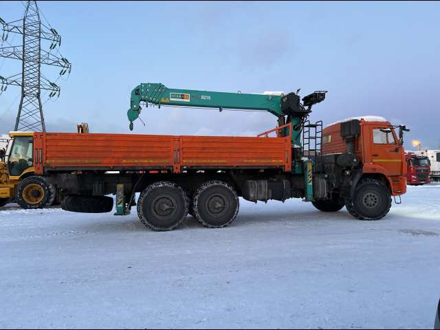 КАМАЗ 43118 6x6 Бортовой с КМУ КМУ Hyundai HLC8016 2022